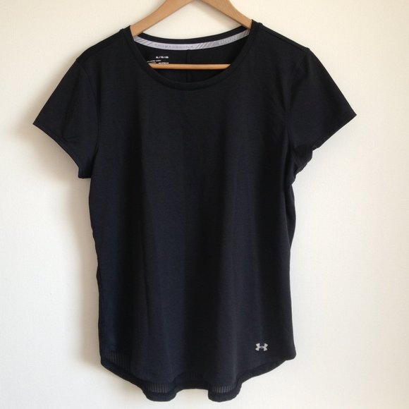 Under Armour - Black Threadborne Running T-Shirt - Picture 3 of 9